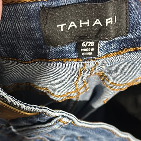 Tahari Kelly Classic Skinny Denim Jeans Women's Size 6 Ankle Great Condition EUC - Picture 10 of 13